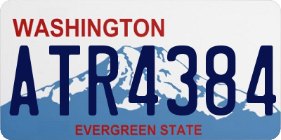 WA license plate ATR4384
