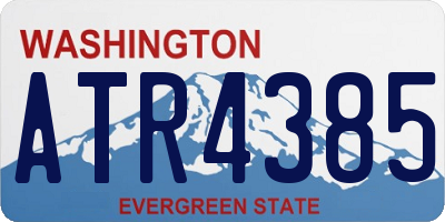 WA license plate ATR4385