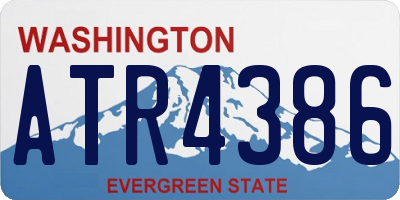 WA license plate ATR4386