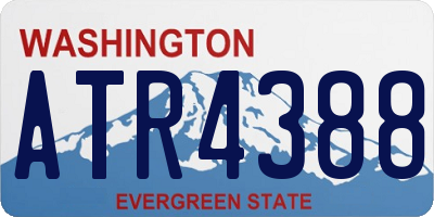 WA license plate ATR4388