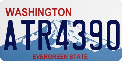 WA license plate ATR4390