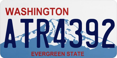 WA license plate ATR4392