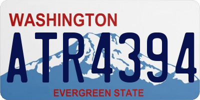 WA license plate ATR4394