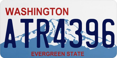 WA license plate ATR4396