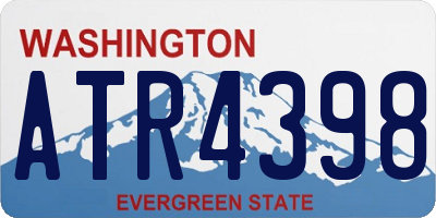WA license plate ATR4398