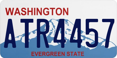 WA license plate ATR4457