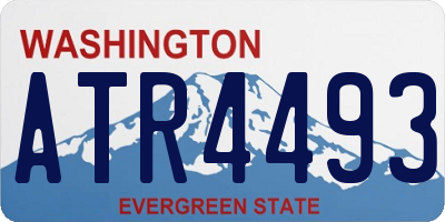 WA license plate ATR4493