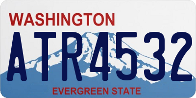 WA license plate ATR4532