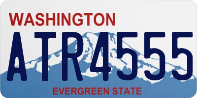 WA license plate ATR4555