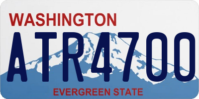 WA license plate ATR4700