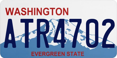 WA license plate ATR4702