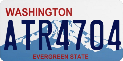 WA license plate ATR4704