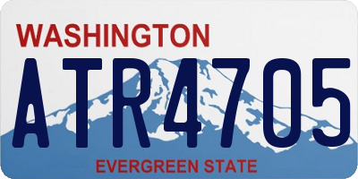 WA license plate ATR4705
