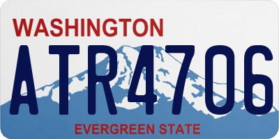 WA license plate ATR4706