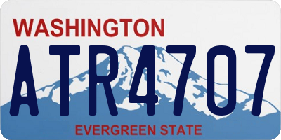 WA license plate ATR4707