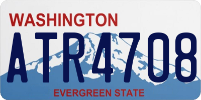 WA license plate ATR4708