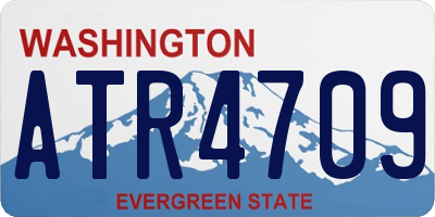 WA license plate ATR4709