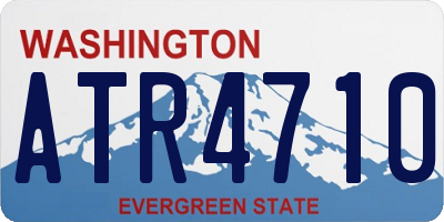WA license plate ATR4710