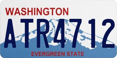 WA license plate ATR4712