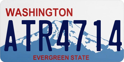 WA license plate ATR4714
