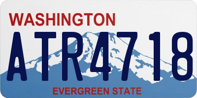 WA license plate ATR4718