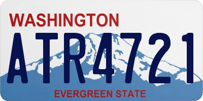 WA license plate ATR4721