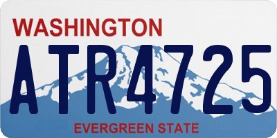 WA license plate ATR4725
