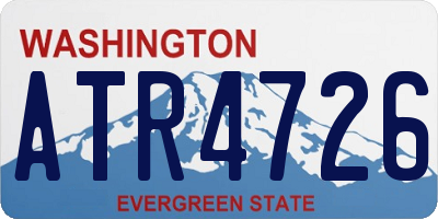 WA license plate ATR4726