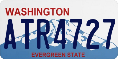 WA license plate ATR4727