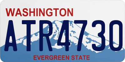 WA license plate ATR4730