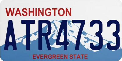 WA license plate ATR4733