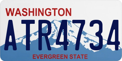 WA license plate ATR4734
