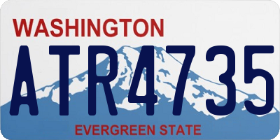 WA license plate ATR4735