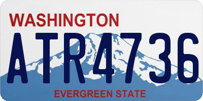 WA license plate ATR4736