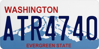 WA license plate ATR4740