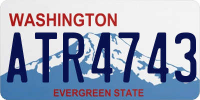 WA license plate ATR4743