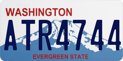 WA license plate ATR4744