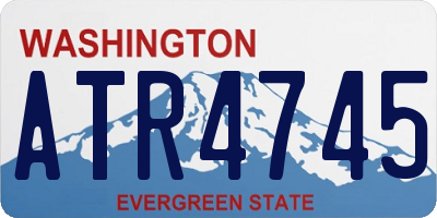 WA license plate ATR4745