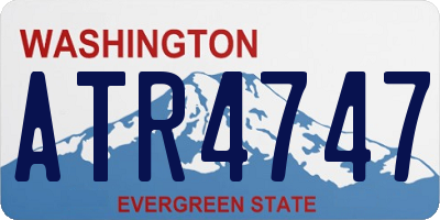 WA license plate ATR4747