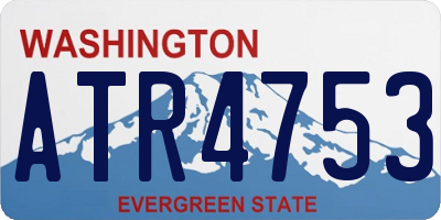 WA license plate ATR4753