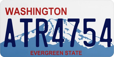 WA license plate ATR4754
