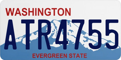 WA license plate ATR4755