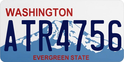 WA license plate ATR4756