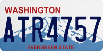 WA license plate ATR4757