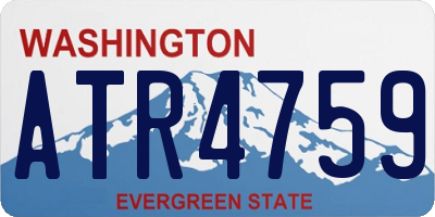 WA license plate ATR4759