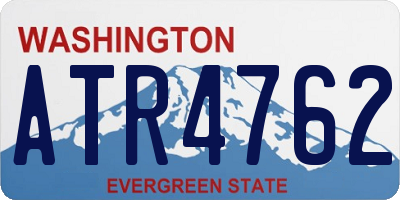 WA license plate ATR4762