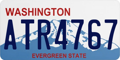 WA license plate ATR4767
