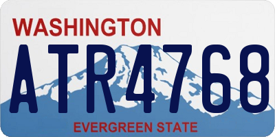 WA license plate ATR4768