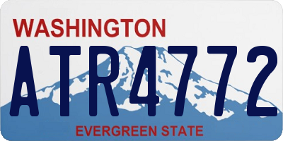 WA license plate ATR4772