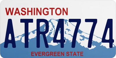 WA license plate ATR4774